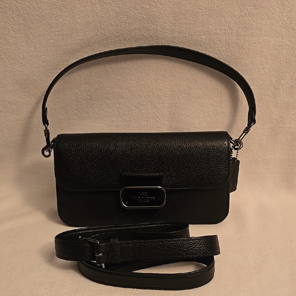 Coach Choulder Bag, Black With 2 Straps - Picture 16 of 16